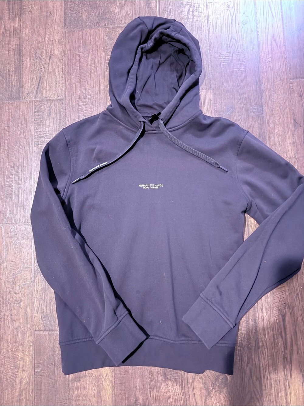 Armani Exchange Men's Black Hoodie Sweatshirt size medium authentic